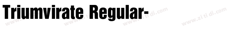 Triumvirate Regular字体转换 Triumvirate Regular字体转换